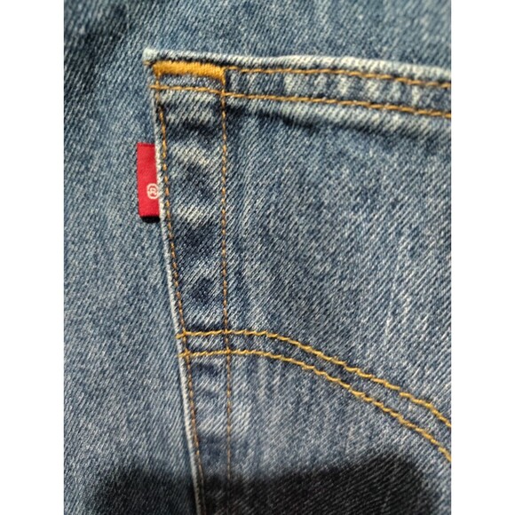 Levi 501 Jeans 36x30 Mens Straight Leg RARE Blank Red Label - Picture 7 of 10